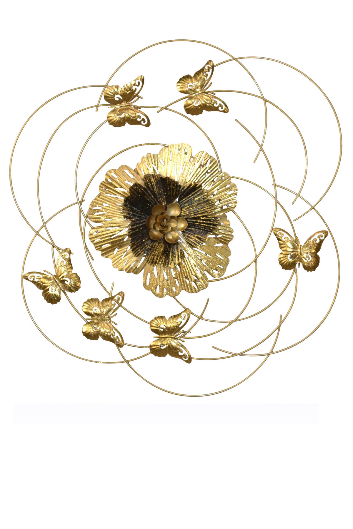 WANDDEKO Metall  - Goldfarben, Design, Metall (3/56/54cm) - MID.YOU