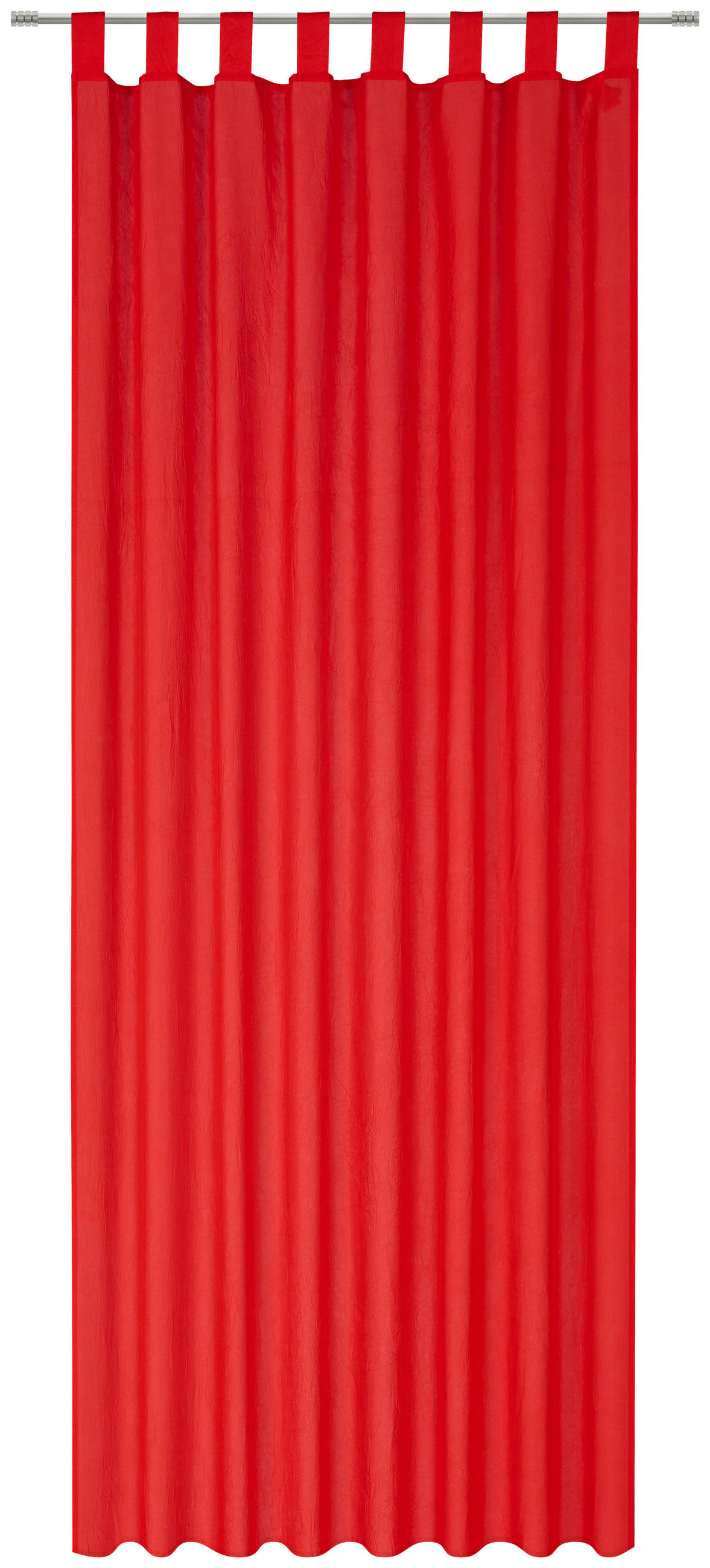PERDEA CU BRIDE opac  - roșu, Design, textil (135/245cm) - Boxxx