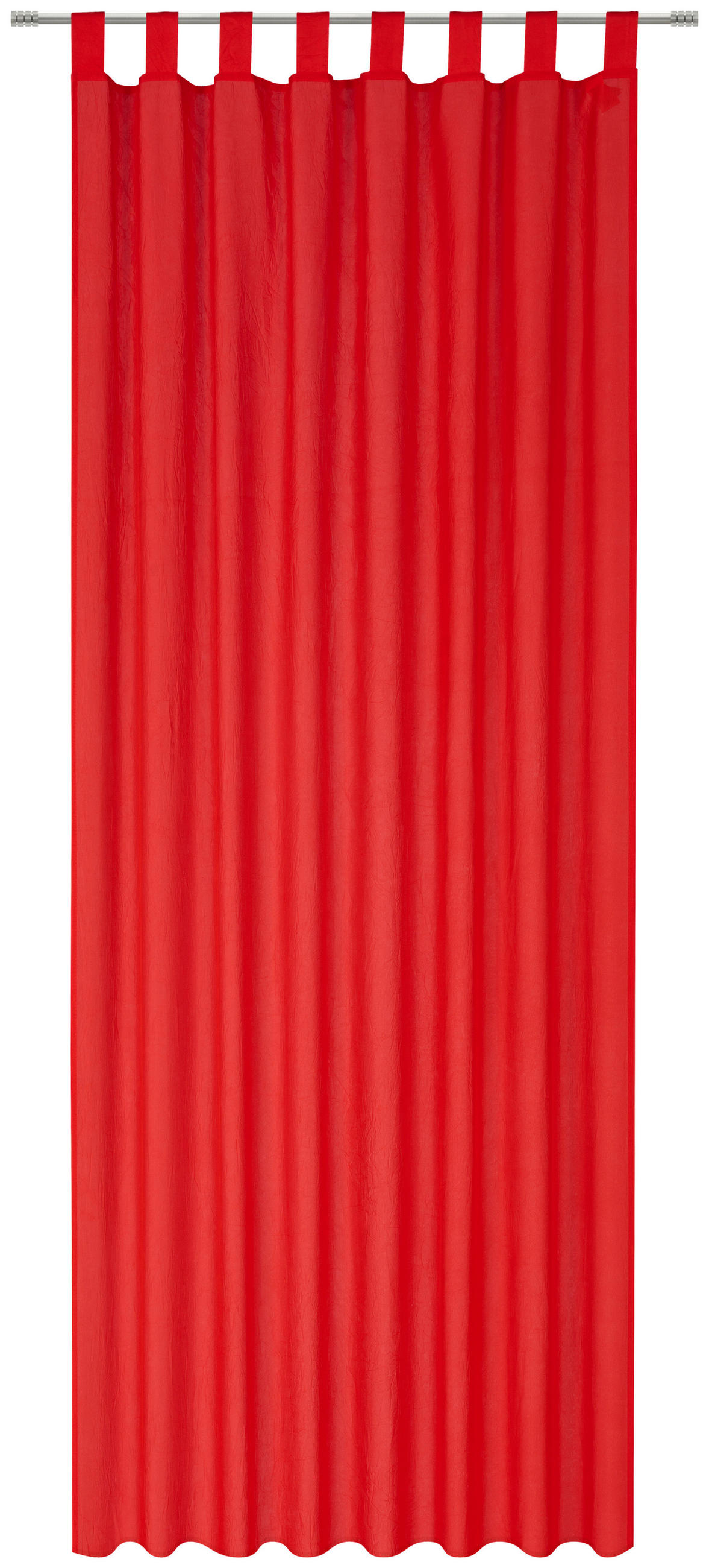 ZAVESA SA PETLJAMA ZA KAČENJE crvena - crvena, Dizajnerski, tekstil (135/245cm) - Boxxx