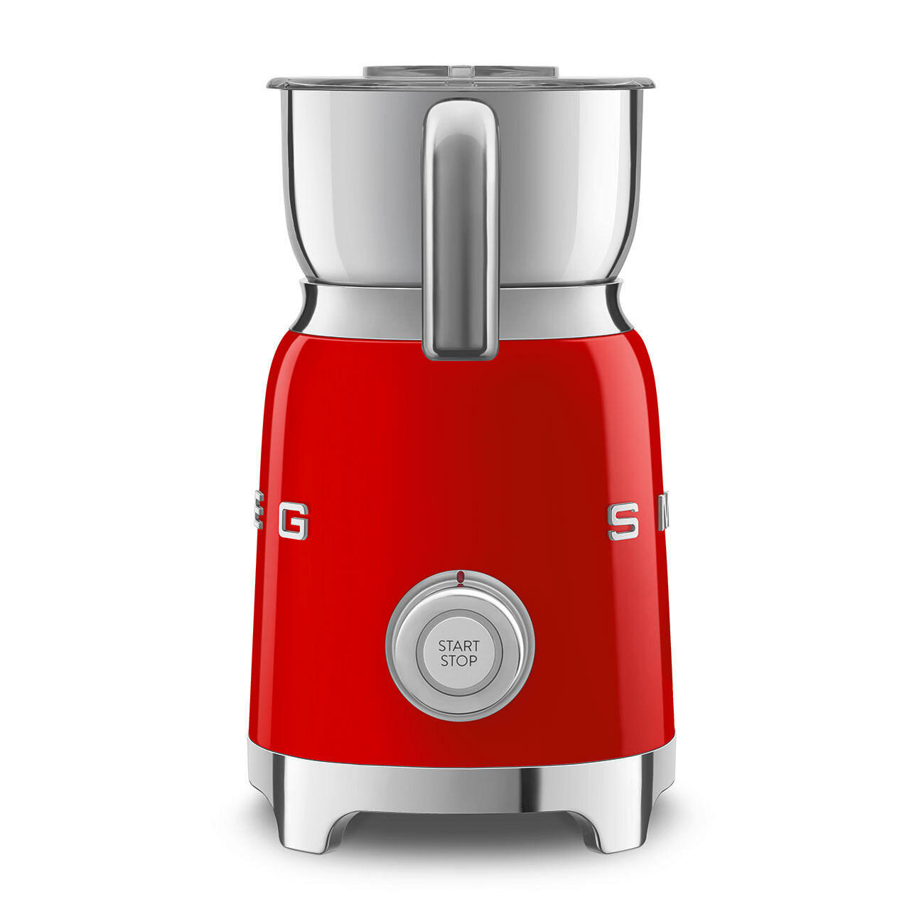 MILCHSCHÄUMER 50's Style  - Rot, Trend, Metall (18.4/25.1/14.2cm) - SMEG