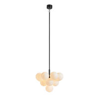 HÄNGELEUCHTE 56/45 cm   - Schwarz/Weiß, Basics, Glas/Metall (56/45cm) - Markslöjd