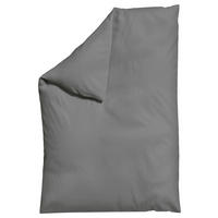 BETTDECKENBEZUG WOVEN SATIN Makosatin 135-140/200 cm  - Grau, Basics, Textil (135-140/200cm) - Schlafgut