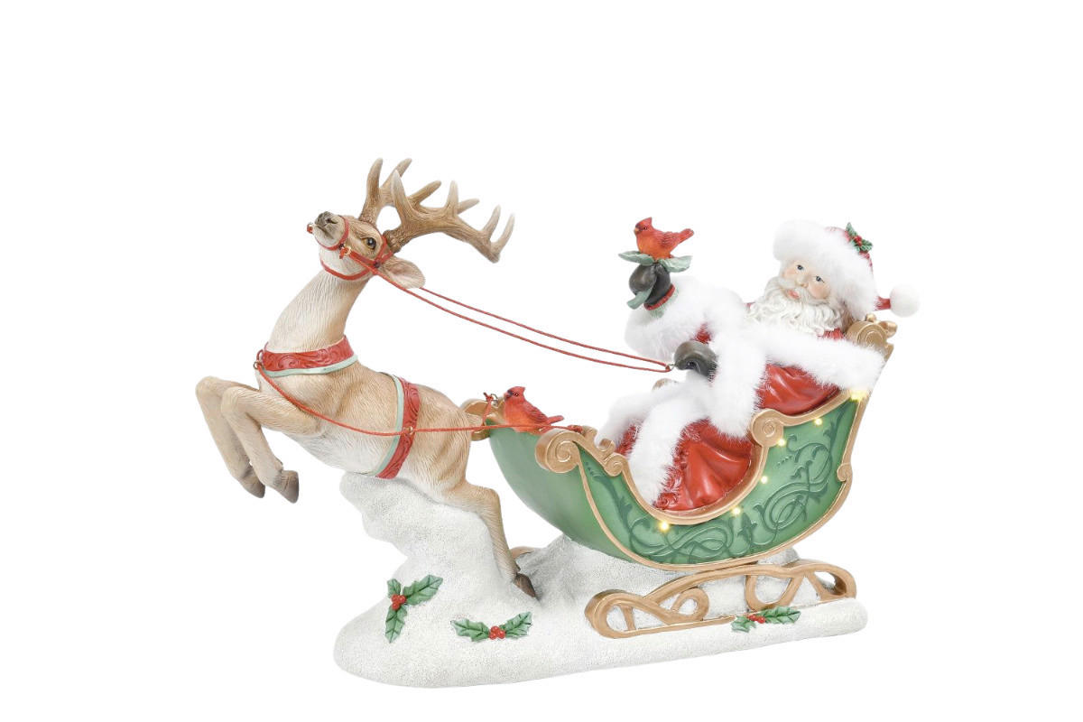 WEIHNACHTSMANN  - Rot/Weiß, LIFESTYLE, Kunststoff (44/14,8/28,1cm) - X-Mas