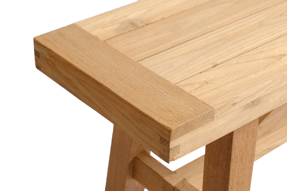 GARTENBANK 220/45/35 cm Recyclingholz, Teakholz   - Teakfarben, Natur, Holz (220/45/35cm) - Ambia Garden