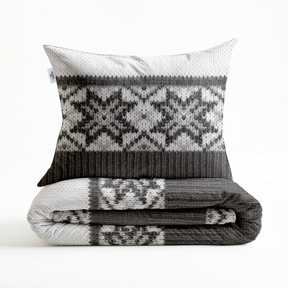 BETTWÄSCHE 2-teilig Anika Flanell 135/200 cm  - Grau, Basics, Textil (135/200cm)