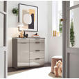 KOMMODE  in 100/91,2/43 cm  - Schieferfarben/Hellgrau, Basics, Glas/Holzwerkstoff (100/91,2/43cm) - Dieter Knoll