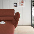 ECKSOFA  in Flachgewebe Rostfarben  279-327/176-217 cm  - Rostfarben/Schwarz, Design, Textil/Metall (279-327/176-217cm) - Dieter Knoll