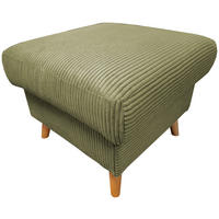 HOCKER in Textil Olivgrün  - Naturfarben/Olivgrün, Design, Holz/Textil (61/43/61cm) - P & B