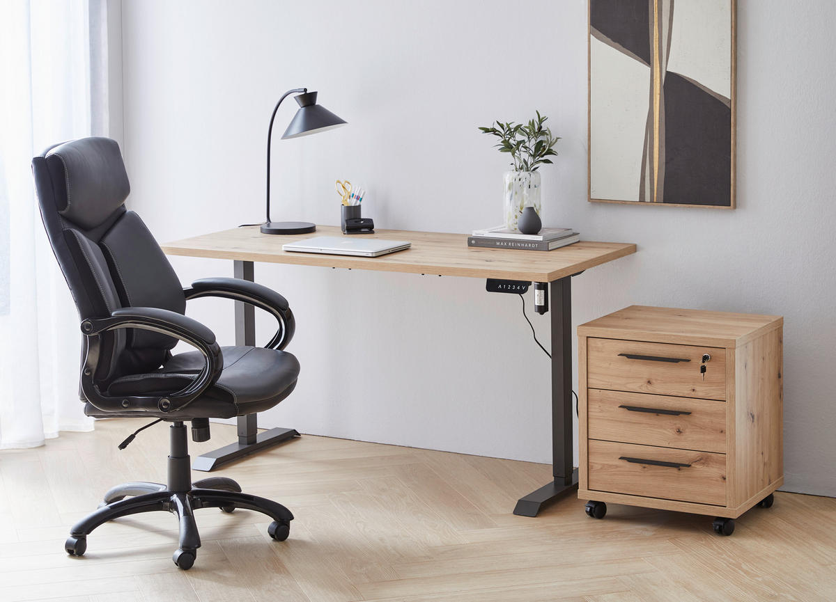SCHREIBTISCHPLATTE 150/69/3 cm  in Eiche Artisan  - Eiche Artisan, Design, Holzwerkstoff (150/69/3cm) - Carryhome