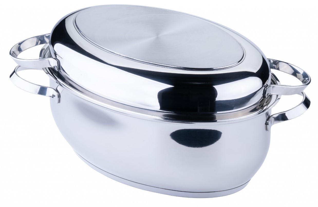 PEKÁČ  - barvy nerez oceli, Basics, kov (38cm) - Chefkoch+Fackelmann
