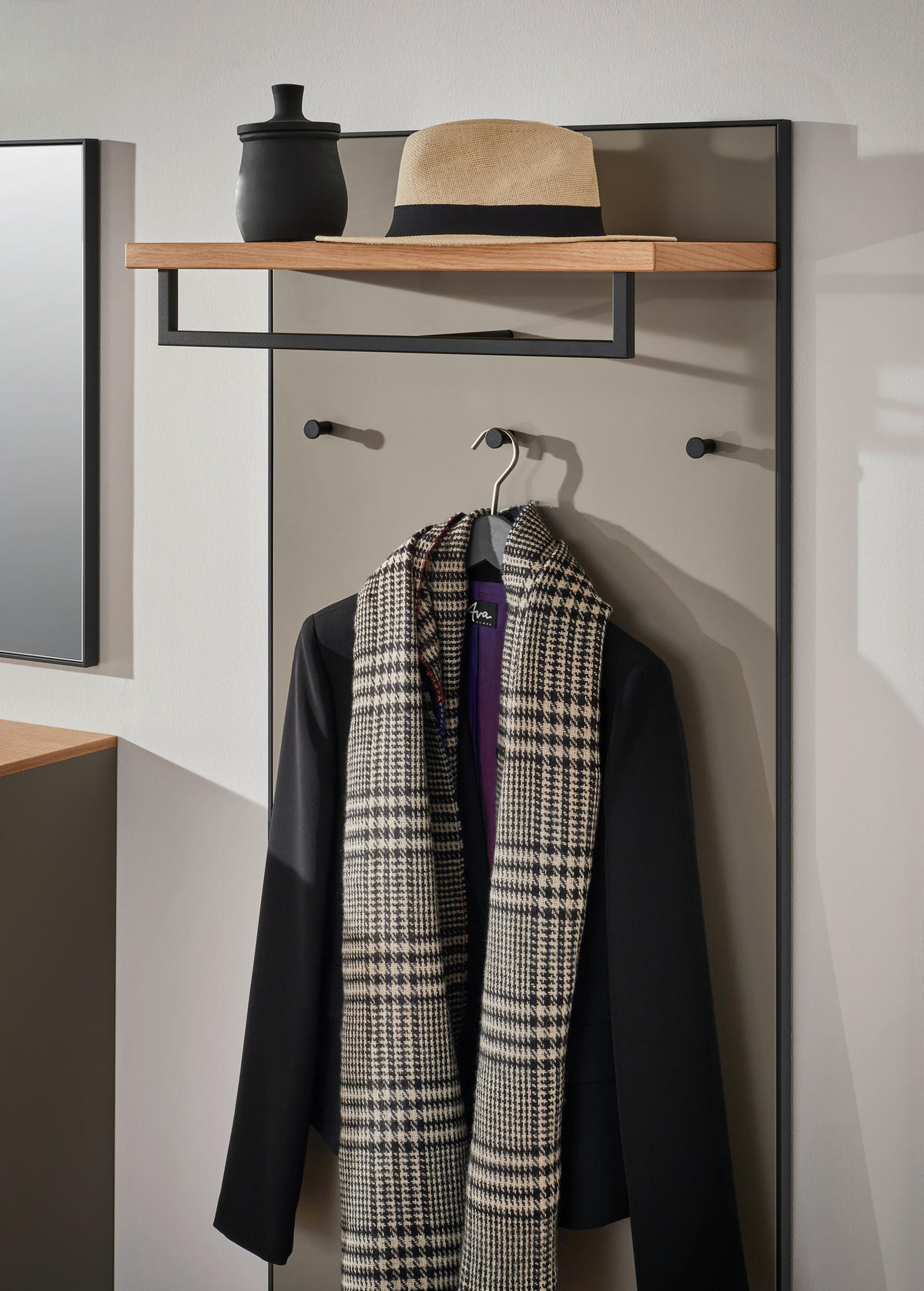 GARDEROBENPANEEL  in 60/170/27 cm  - Fango/Eichefarben, Design, Holzwerkstoff (60/170/27cm) - Dieter Knoll
