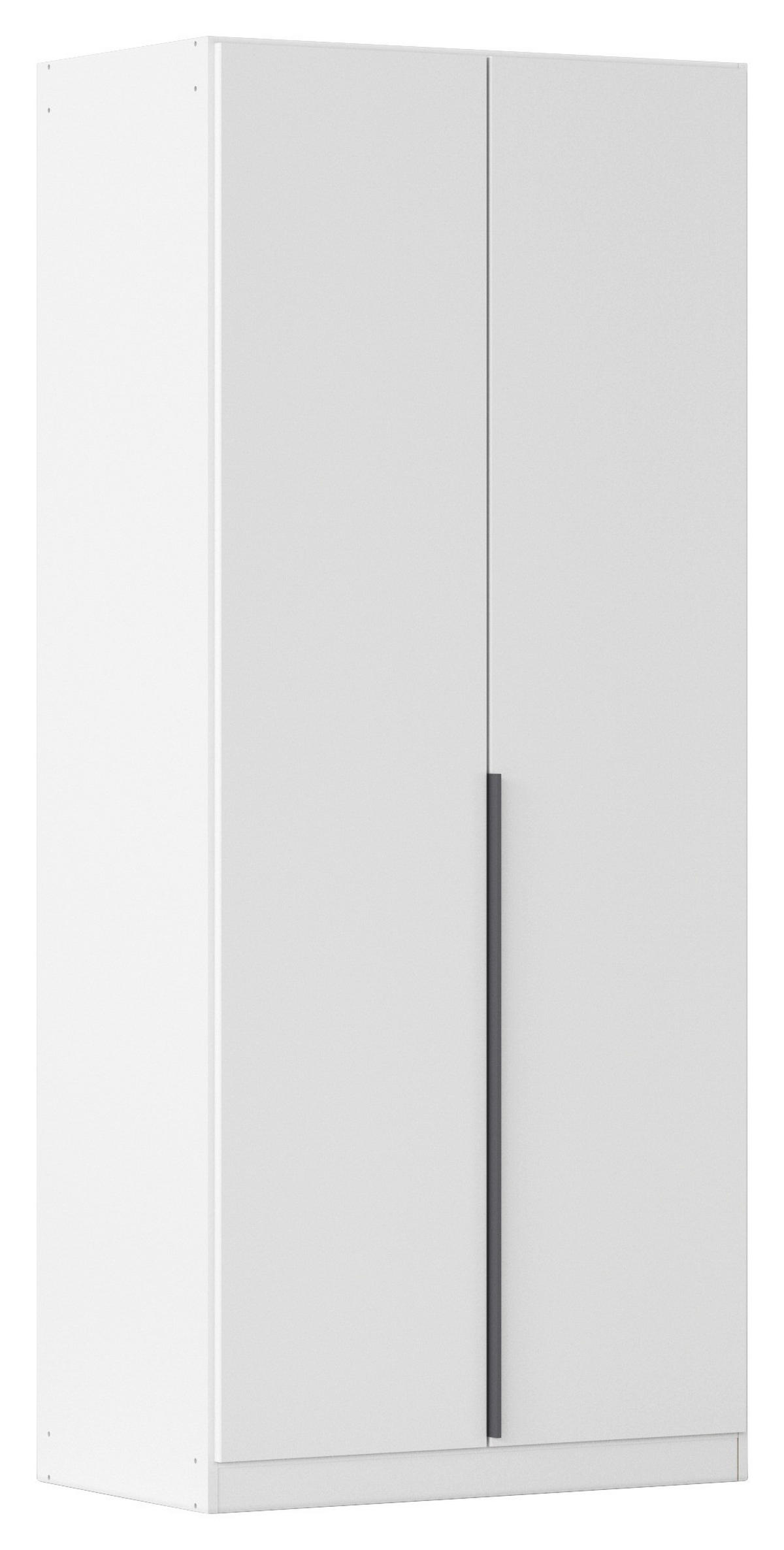 DREHTÜRENSCHRANK  in Weiß  - Weiß/Grau, MODERN, Holzwerkstoff/Metall (91/229/54cm) - Rauch Möbel