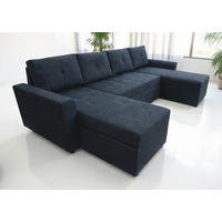 WOHNLANDSCHAFT TERMOLI Anthrazit Jacquard  - Anthrazit/Schwarz, Design, Kunststoff/Textil (155/296/155cm) - MID.YOU