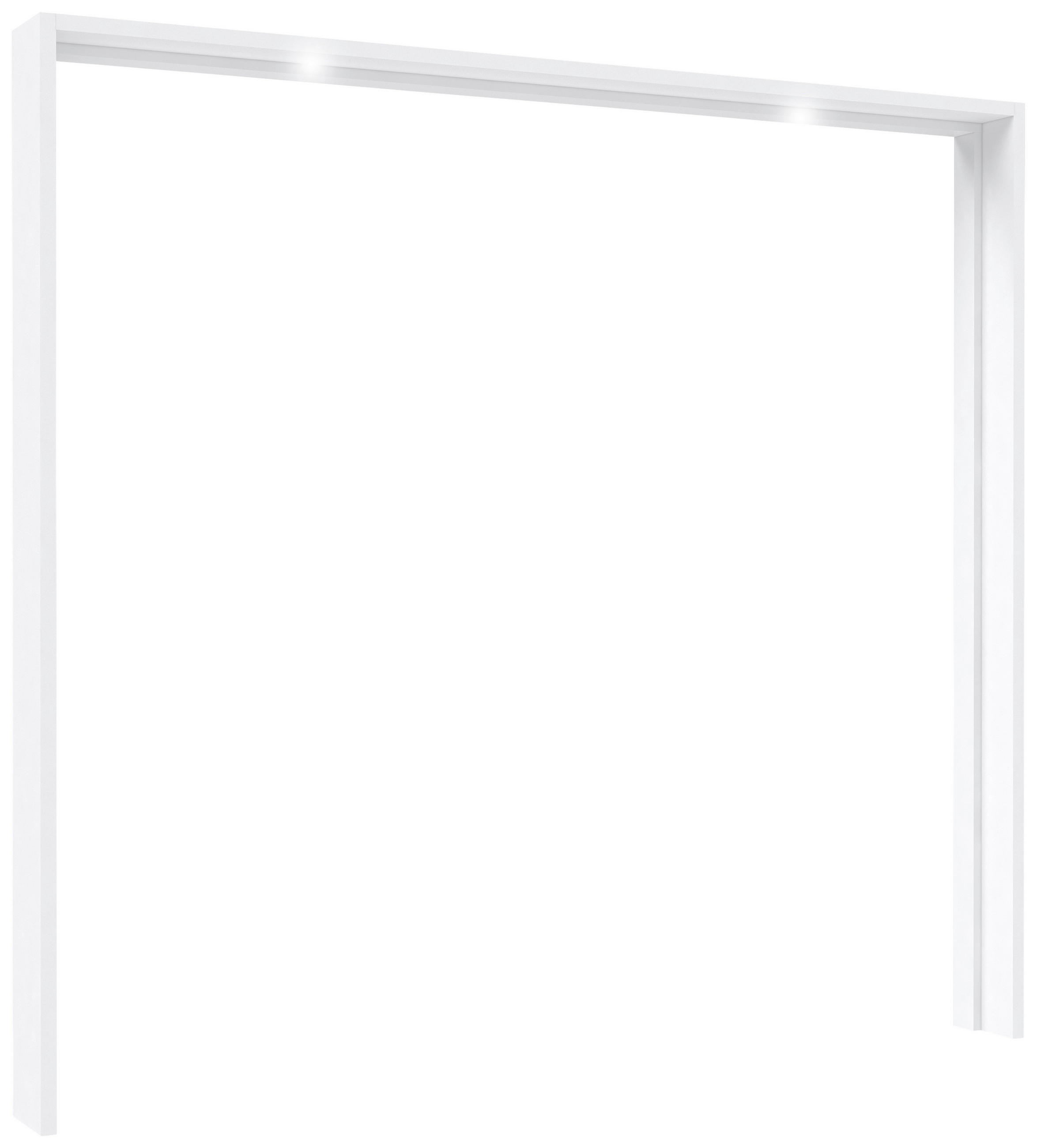 PASSEPARTOUTRAHMEN  230,9 cm  - Weiß Hochglanz/Weiß, Design, Holzwerkstoff (230,9cm) - home24