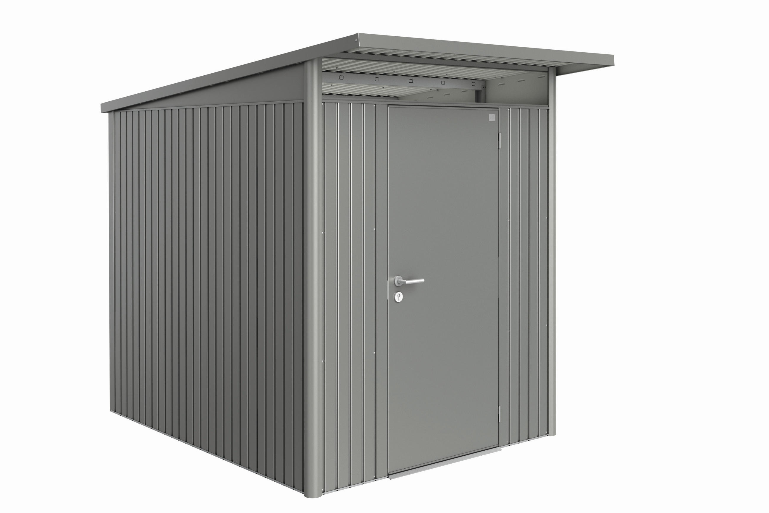 GERÄTEHAUS 180/218/260 cm  - Anthrazit, Basics, Metall (180/218/260cm) - Biohort