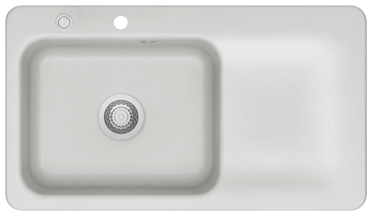 SPÜLE Juna 90 / 50150220  - Hellgrau, Basics, Keramik (90/20/51cm) - Systemceram