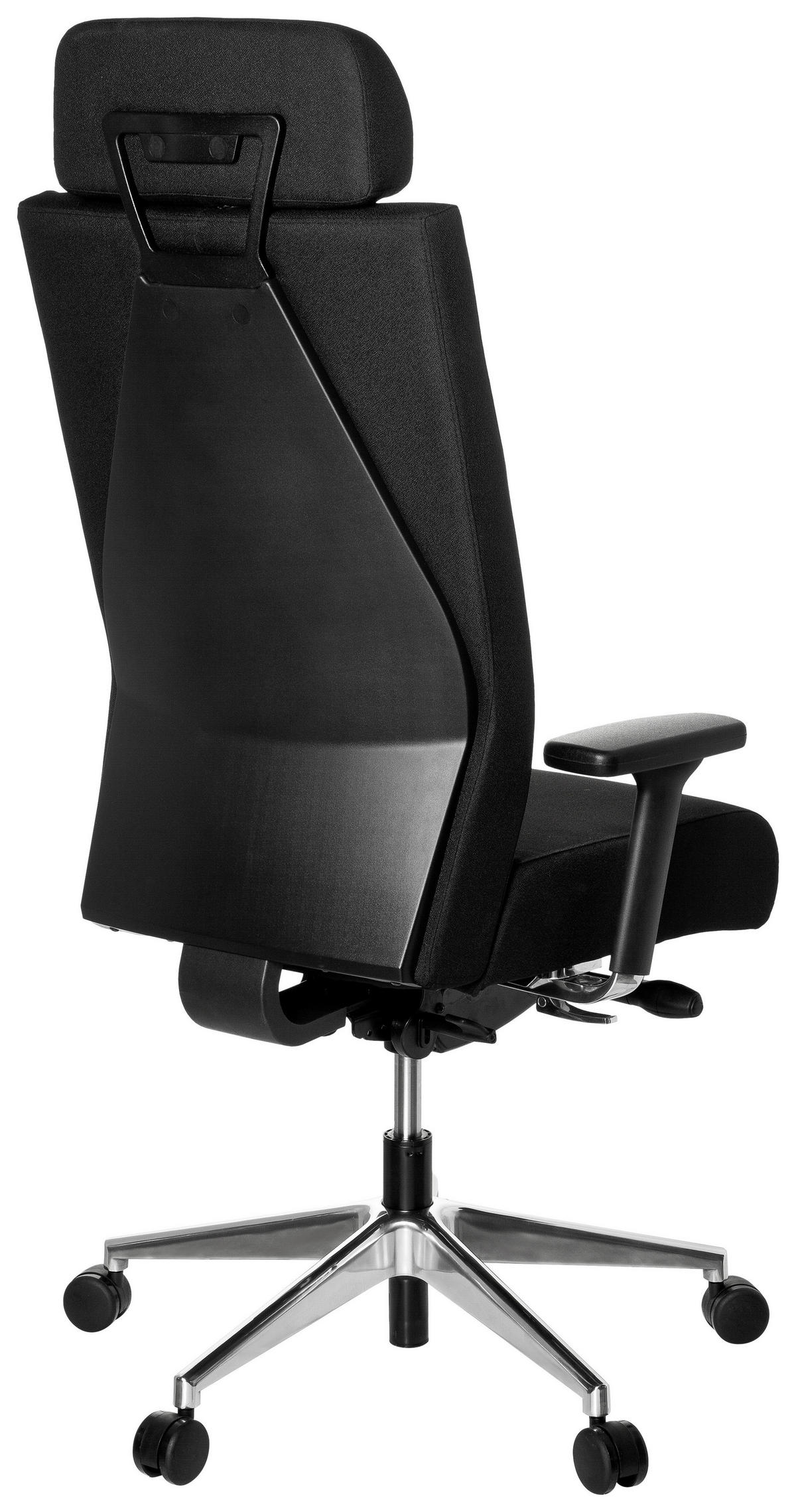 DREHSTUHL Flachgewebe Schwarz  - Alufarben/Schwarz, MODERN, Kunststoff/Textil (59/138/49cm) - MID.YOU