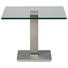 BEISTELLTISCH in Metall, Glas 60/60/46-65 cm - Edelstahlfarben/Grau, Design, Glas/Kunststoff (60/60/46-65cm) BEISTELLTISCH in Metall, Glas 60/60/46-65 cm - Edelstahlfarben/Grau, Design, Glas/Kunststoff (60/60/46-65cm)