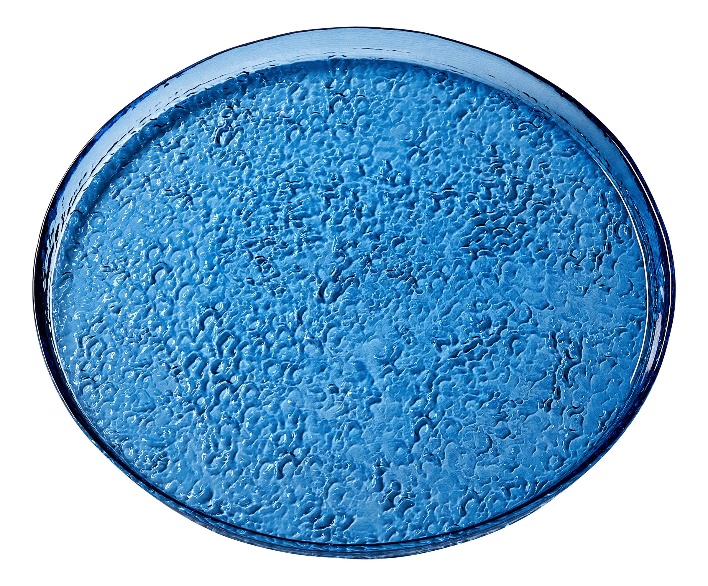 SERVIERPLATTE Viola blau 24/2 cm  - Blau, KONVENTIONELL, Glas (24/2cm) - Ritzenhoff Breker