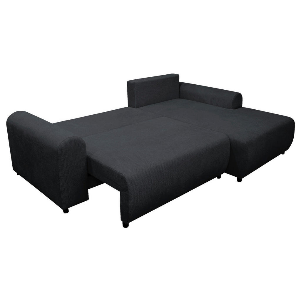 Thumbnail - Mid.you Ecksofa, Schwarz, Textil, Ottomane rechts, L-Form, 250x160 cm, Liegefunktion, Wohnzimmer, Sofas & Couches, Wohnl...
