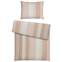 BETTWÄSCHE 2-teilig Satin 140/200 cm  - Beige, Textil (140/200cm) - Dieter Knoll