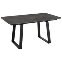 ESSTISCH rechteckig Schwarz  - Schwarz, Basics, Holzwerkstoff/Metall (200/95/76cm) - Celina Home