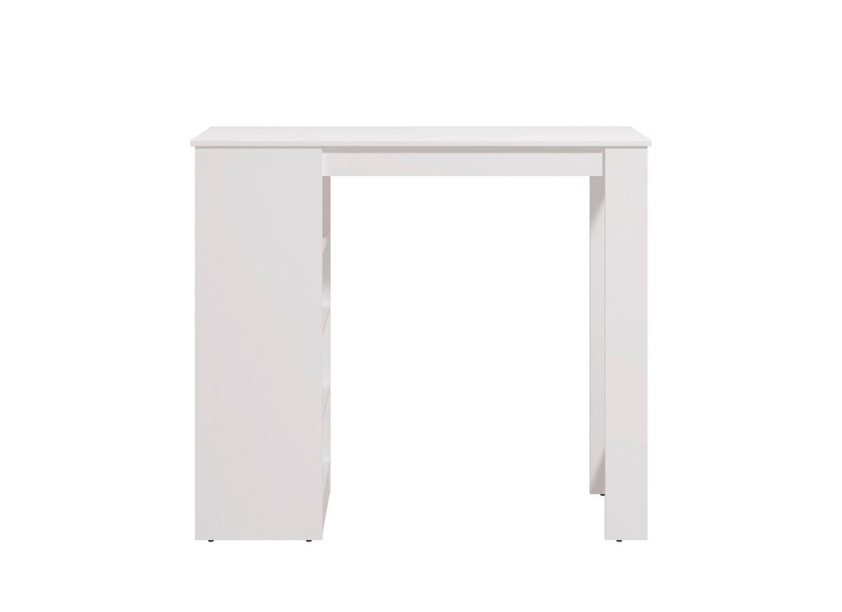BÁRASZTAL  - fehér, Basics, faalapú anyag (120/105/50cm) - Xora