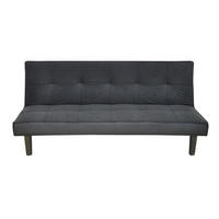 3-SED,  črna tekstil  - črna, Basics, umetna masa/tekstil (180/75/90/110cm) - Boxxx