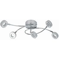 LED-TAKLAMPA Vinola 68/30/20 cm  - kromfärg, Design, metall/plast (68/30/20cm)