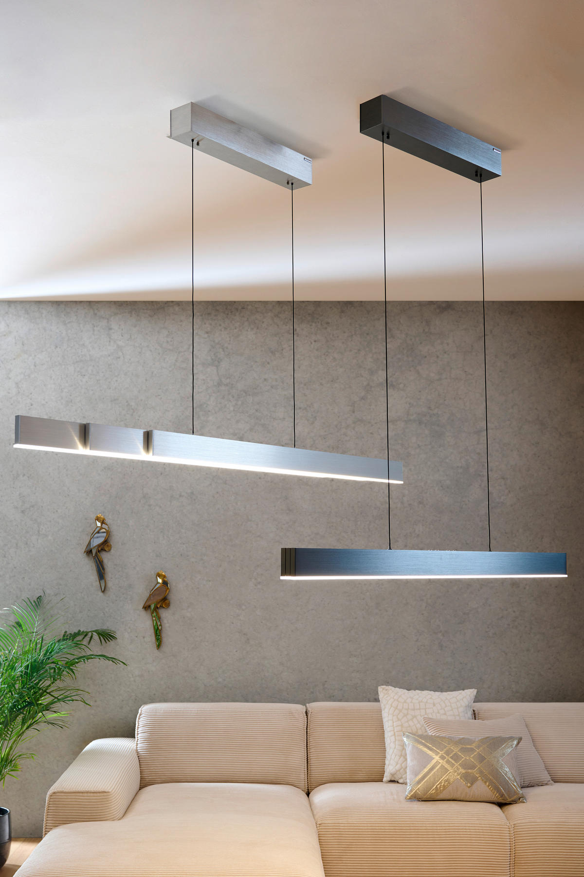 LED-HÄNGELEUCHTE 200/8,2/240 cm  - Anthrazit, Design, Kunststoff/Metall (200/8,2/240cm) - Neuhaus PURE