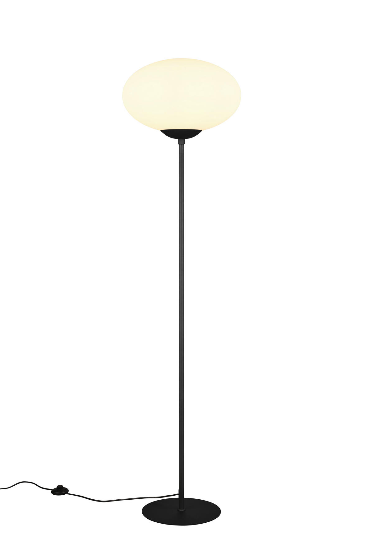 STEHLEUCHTE - Weiss/Schwarz, Basics, Glas/Metall (40/150cm) - Trio Leuchten