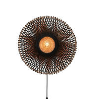 WANDLEUCHTE - Schwarz/Naturfarben, Trend (87/20/87cm) - Good & Mojo