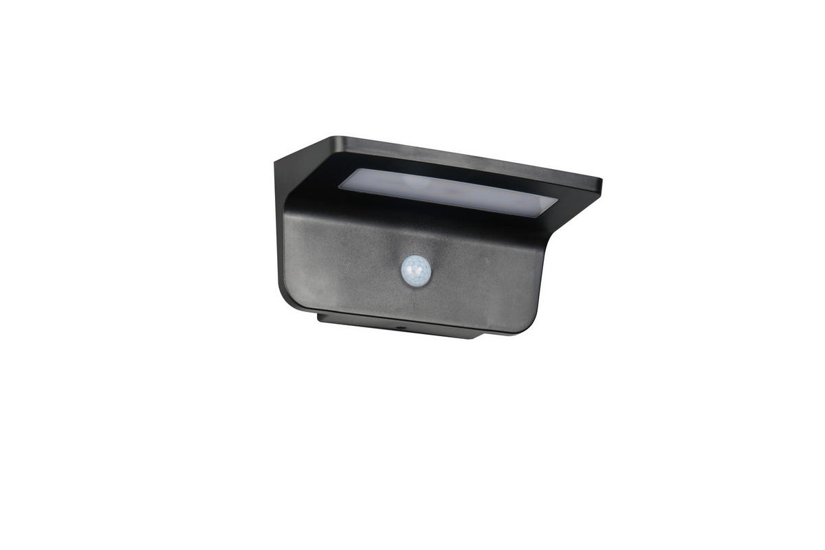 AUSSENWANDLEUCHTE - Schwarz, Design, Kunststoff (10/20/13,5cm)
