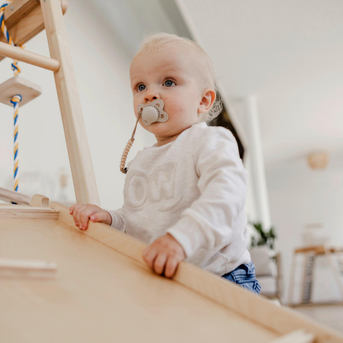 KLETTERGERÜST ZUBEHÖR - Birkefarben, Basics, Holz (112/40/7cm) - CLIFF