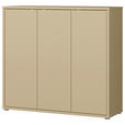 SCHUHSCHRANK  in 109,2/99,1/34,9 cm  - Hellgelb/Grau, MODERN, Holzwerkstoff/Kunststoff (109,2/99,1/34,9cm) - Carryhome