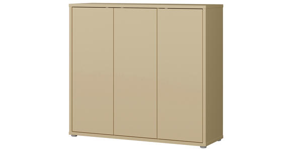 SCHUHSCHRANK  in 109,2/99,1/34,9 cm  - Hellgelb/Grau, MODERN, Holzwerkstoff/Kunststoff (109,2/99,1/34,9cm) - Carryhome