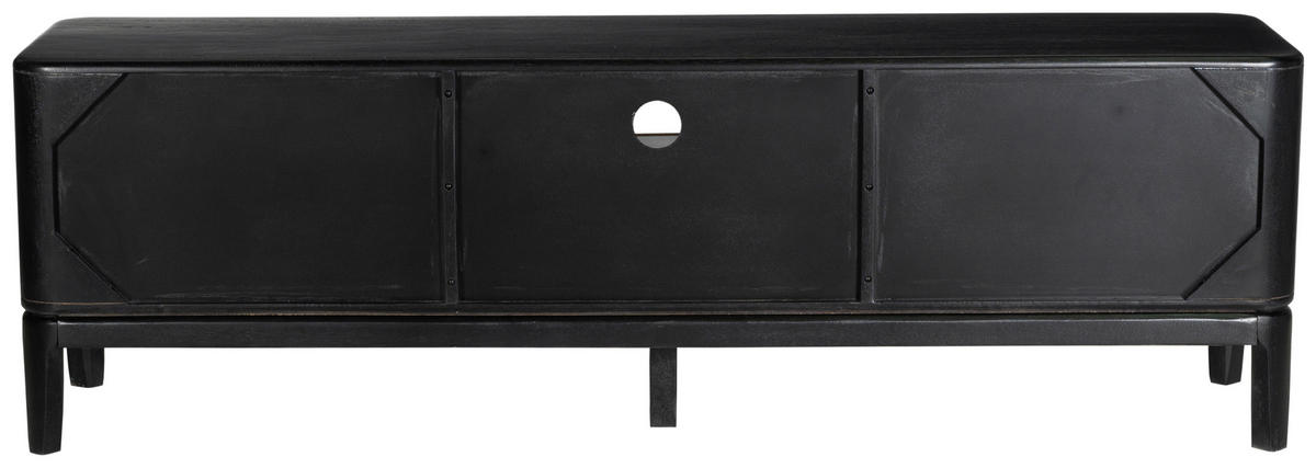 LOWBOARD  in 160/50/40 cm  - Schwarz/Braun, Design, Holz/Metall (160/50/40cm) - Ambia Home