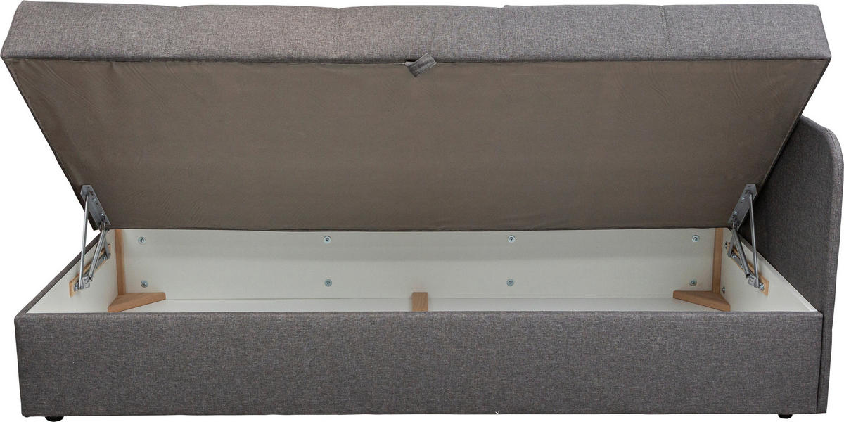 HEVERŐ textil szürke  - fekete/szürke, Basics, műanyag/textil (205/90/95cm) - Xora