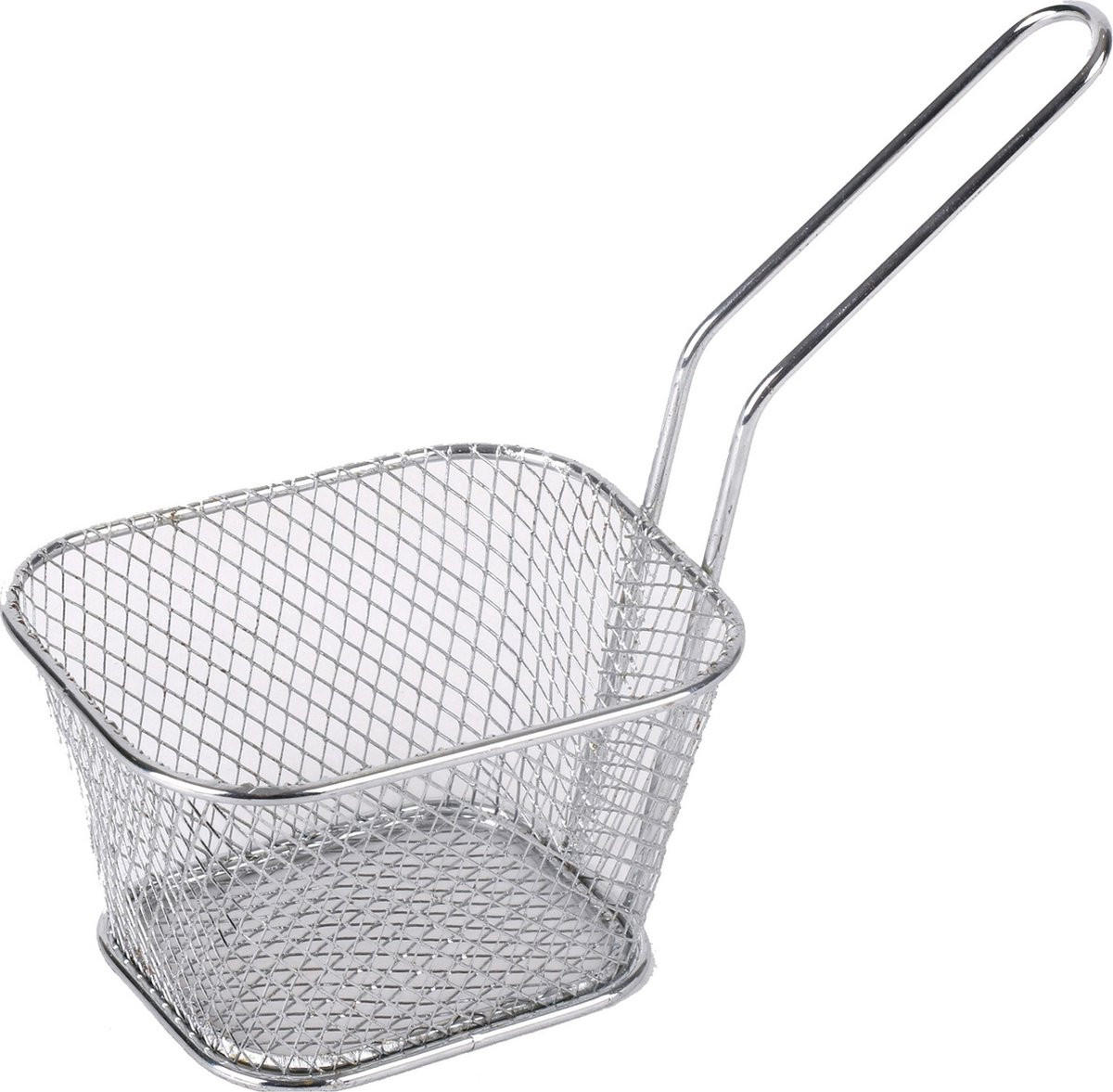 KOŠARICA ZA CVRTJE - barve nerjavečega jekla, Basics, kovina (12/18cm)