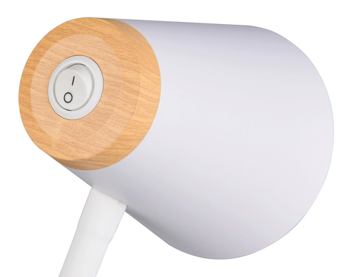 LED-STEHLEUCHTE    - Braun/Weiß, Basics, Kunststoff (145/19,5/37cm)