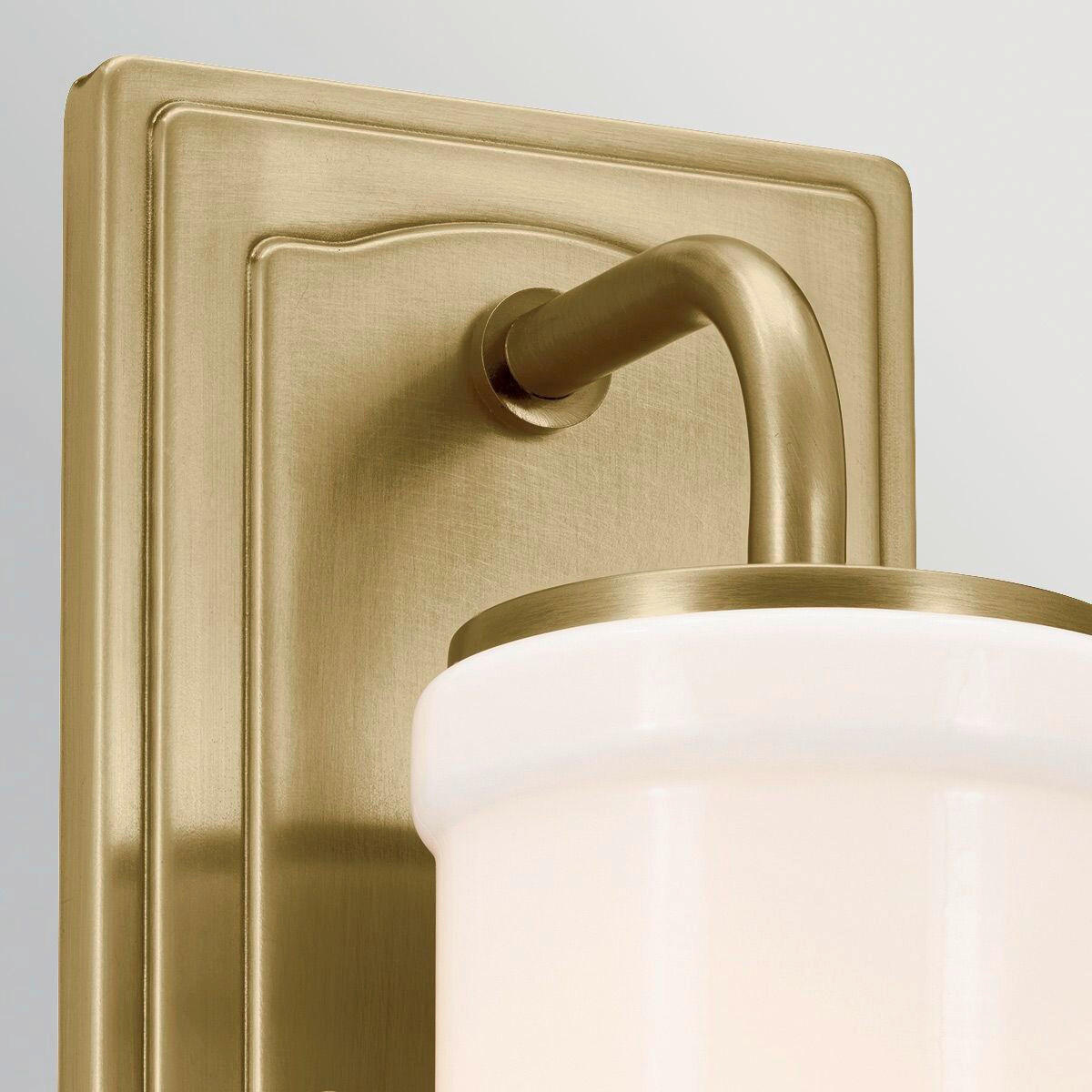 WANDLEUCHTE Kichler 30,5/12,7/15,9 cm  - Messingfarben, KONVENTIONELL, Glas/Metall (30,5/12,7/15,9cm) - Elstead Lighting