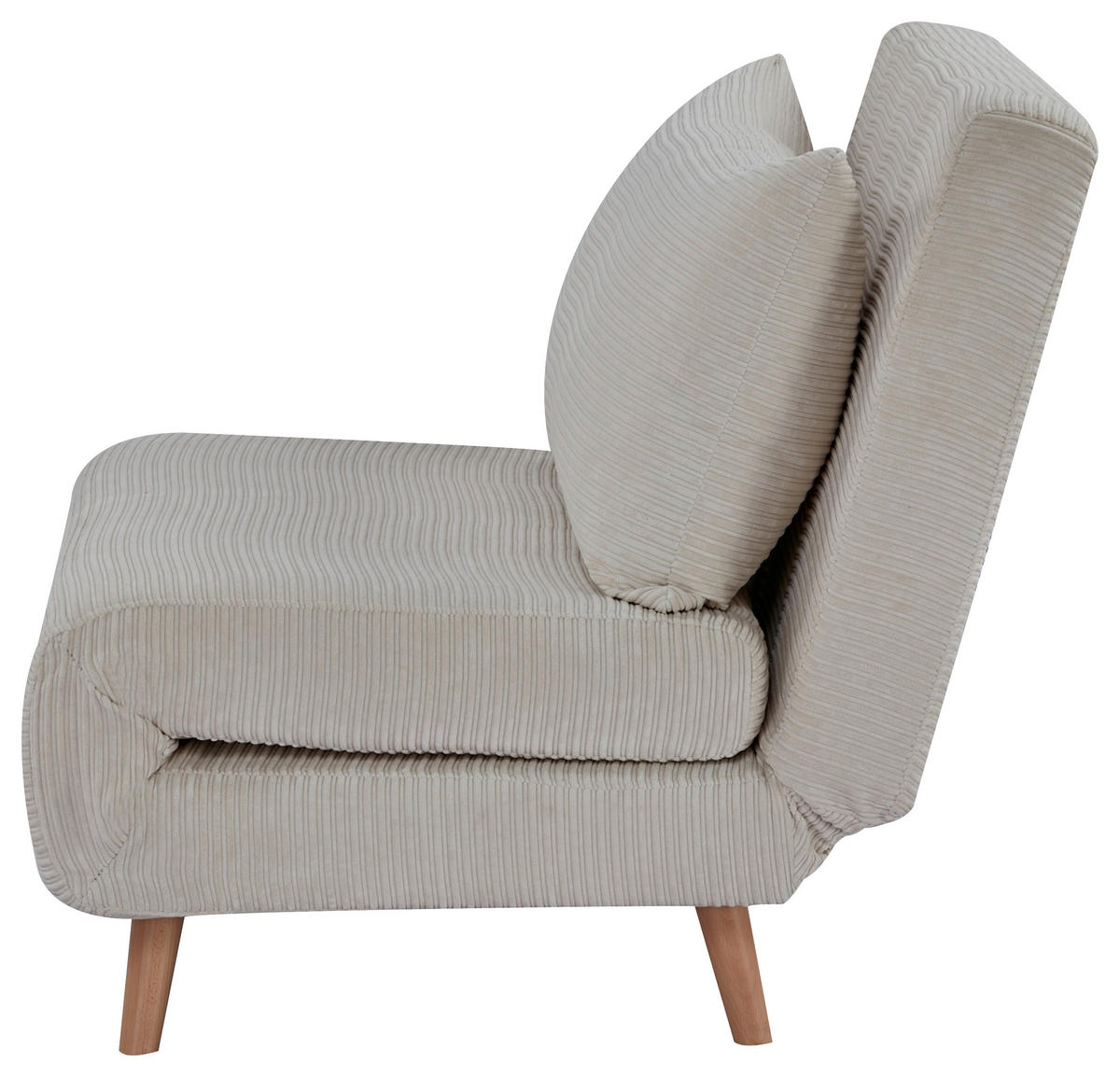 FEKVŐFOTEL textil krémszínű  - krémszínű/natúr színű, Modern, textil/fa (102/82/91cm) - MID.YOU