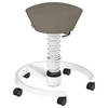 BÜROHOCKER recycel-Polyester   Weiss, Beige  - Weiss/Beige, Basics, Textil/Metall (55/45,66/55cm) - Aeris
