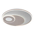 LED-DECKENLEUCHTE 50/5 cm  - Champagner/Silberfarben, Design, Kunststoff/Metall (50/5cm) - Novel
