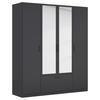 KLEIDERSCHRANK in Grau  - Grau, Basics, Holzwerkstoff/Metall (181/210/54cm) - Boxxx