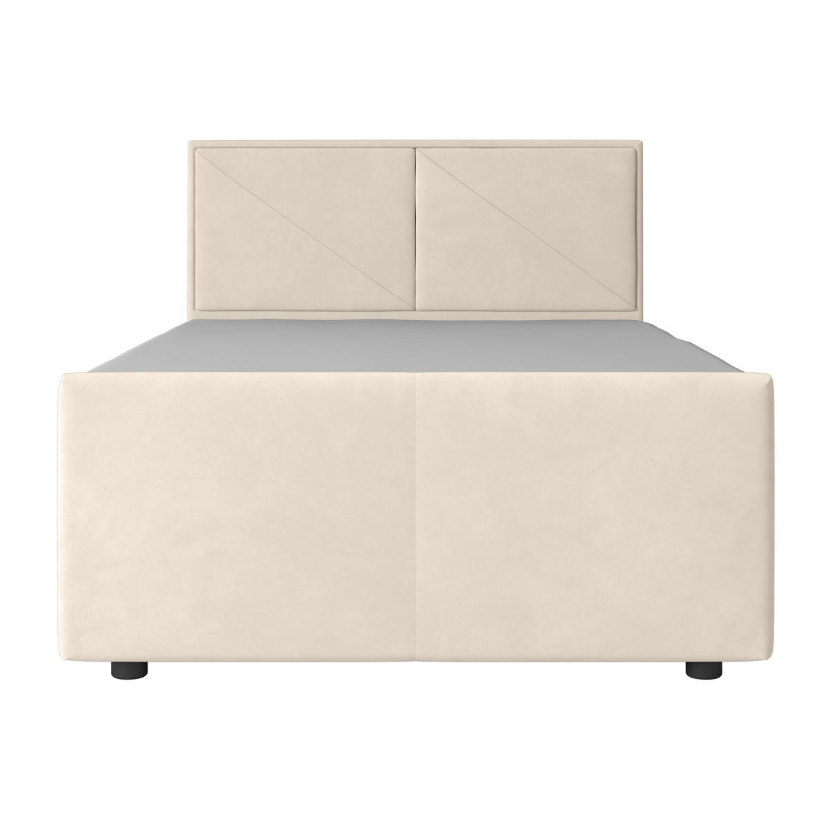 BOXSPRINGBETT 140/200 cm  in Weiss  - Weiss, Modern, Holz/Kunststoff (140/200cm) - MID.YOU