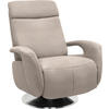 RELAXSESSEL in Textil Beige  - Edelstahlfarben/Beige, Konventionell, Textil/Metall (84/109/88cm) - Beldomo System