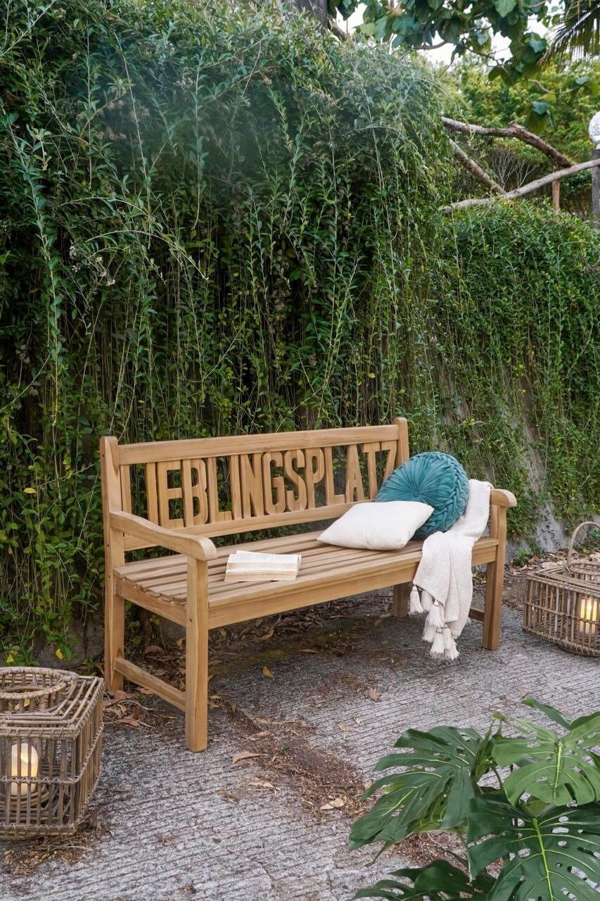 GARTENBANK 63/91,5/150 cm  in Braun  - Braun, Basics, Holz (63/91,5/150cm) - Gardenson