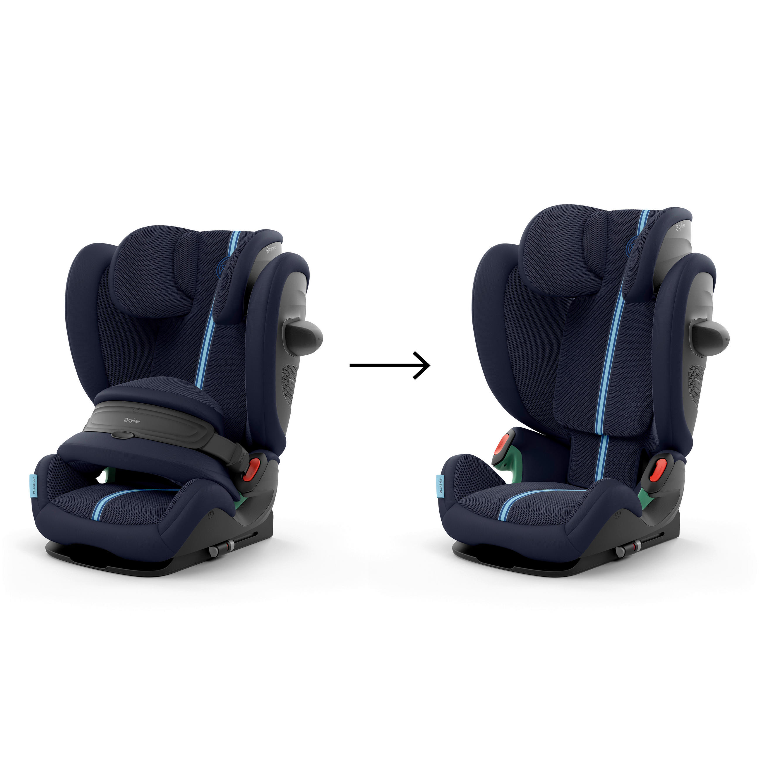 KINDERAUTOSITZ PALLAS G2 I-SIZE PLUS  - Dunkelblau, Basics, Textil (40,5/59,5/59-81cm) - cybex GOLD