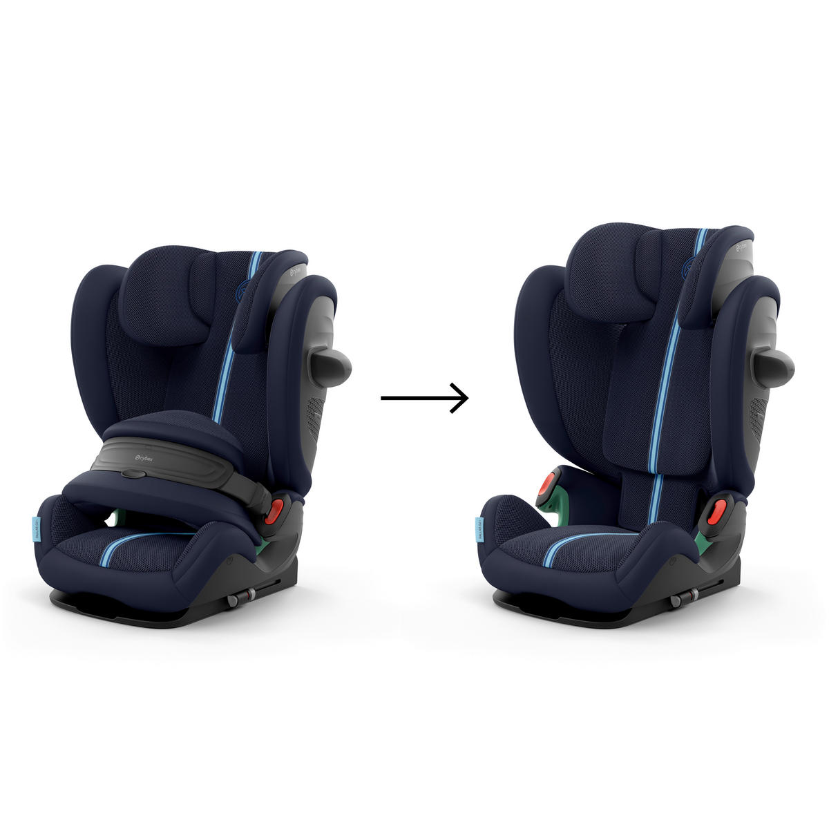 KINDERAUTOSITZ PALLAS G2 I-SIZE PLUS  - Dunkelblau, Basics, Textil (40,5/59,5/59-81cm) - cybex GOLD